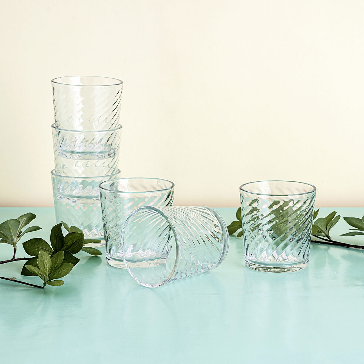 Set de Verres Quid Twist Transparent verre 260 ml (6 Unités)