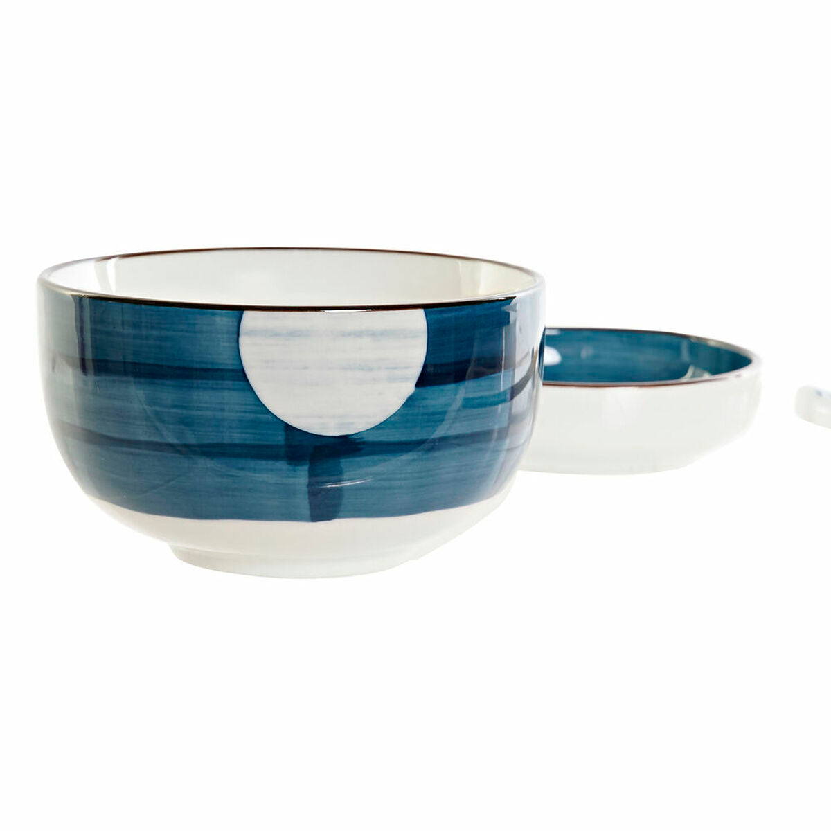 Sushi Set DKD Home Decor 34 x 29,5 x 7,3 cm Porcelain Blue White Oriental (34 x 29,5 x 7,3 cm)