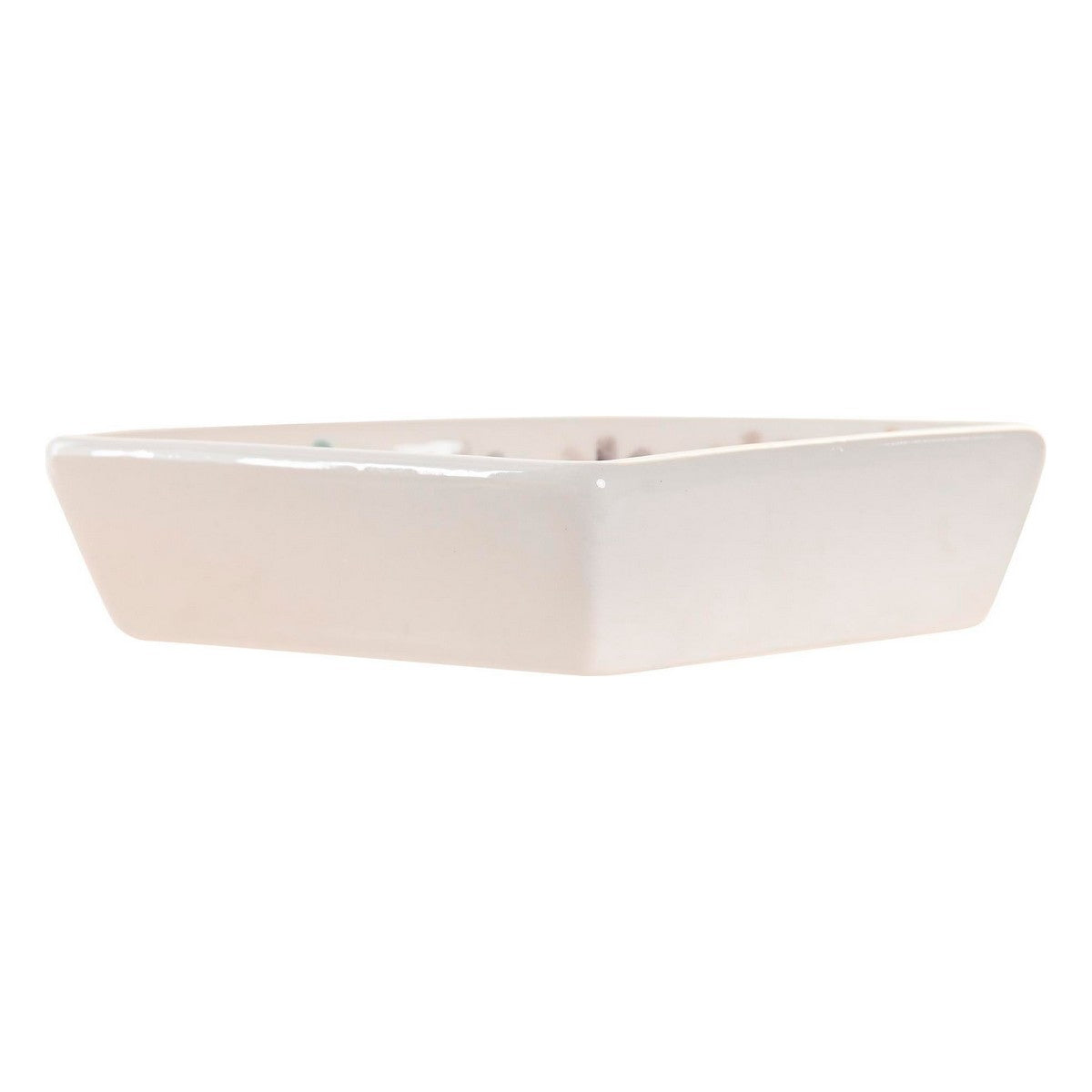 Snack tray DKD Home Decor 21,5 x 21,5 x 1 cm Multicolour Stoneware