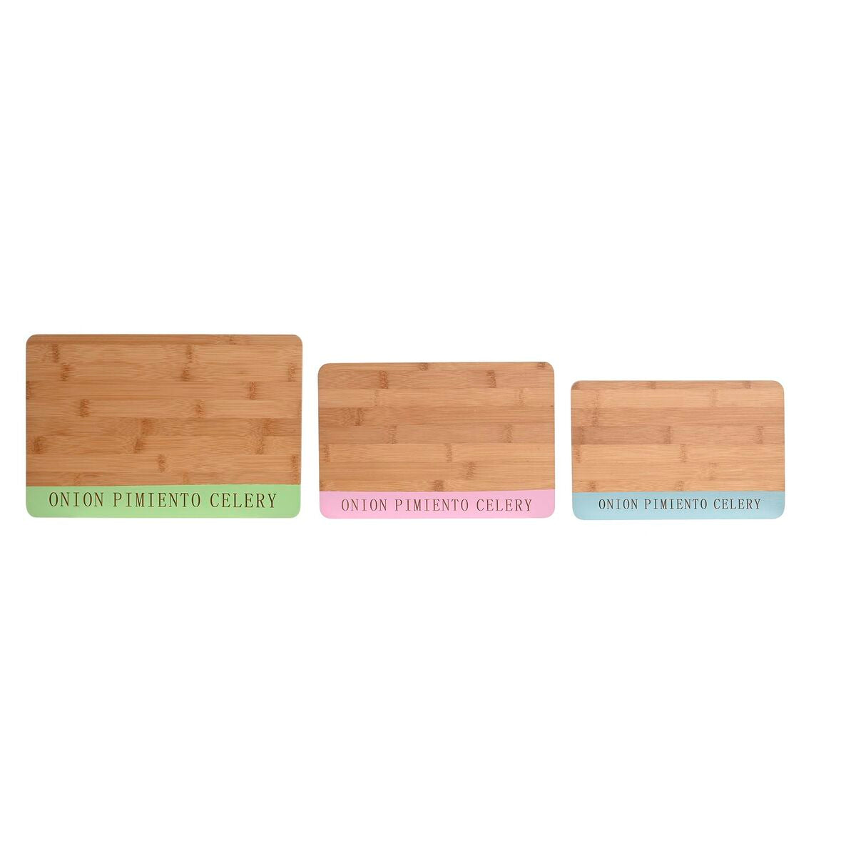 Snijplank DKD Home Decor 33,5 x 22,4 x 1,2 cm Blauw Roze Groen