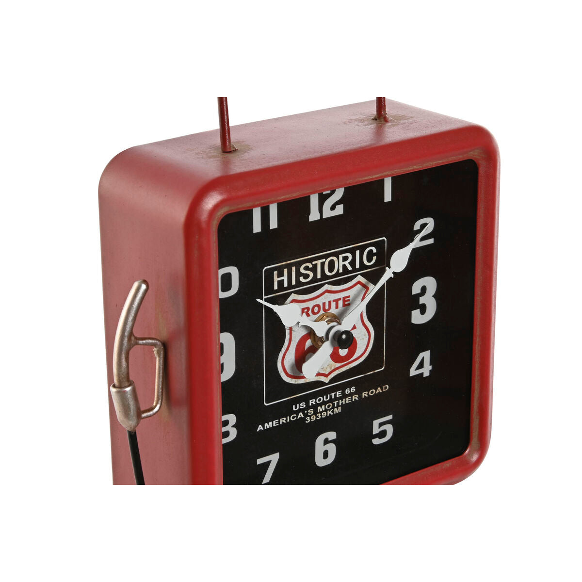 Horloge de table Home ESPRIT Rouge Métal gasolinera 18 x 10 x 34 cm