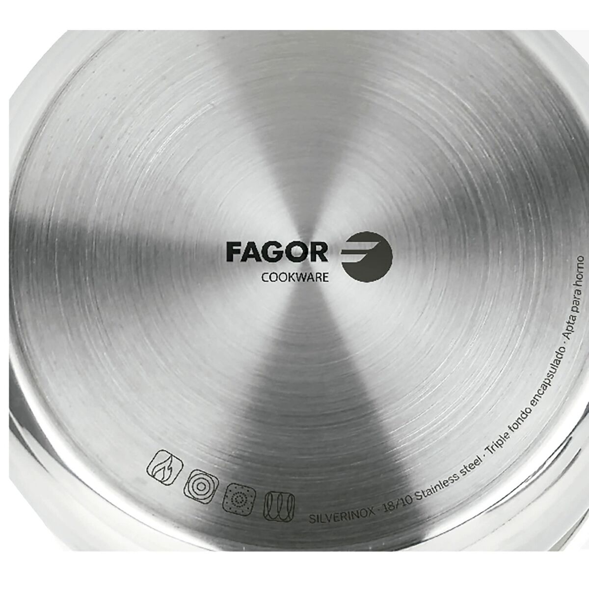 Kookpot FAGOR Silverinox Roestvrij staal 18/10 Verchroomd (Ø 12 x 6,5 cm)