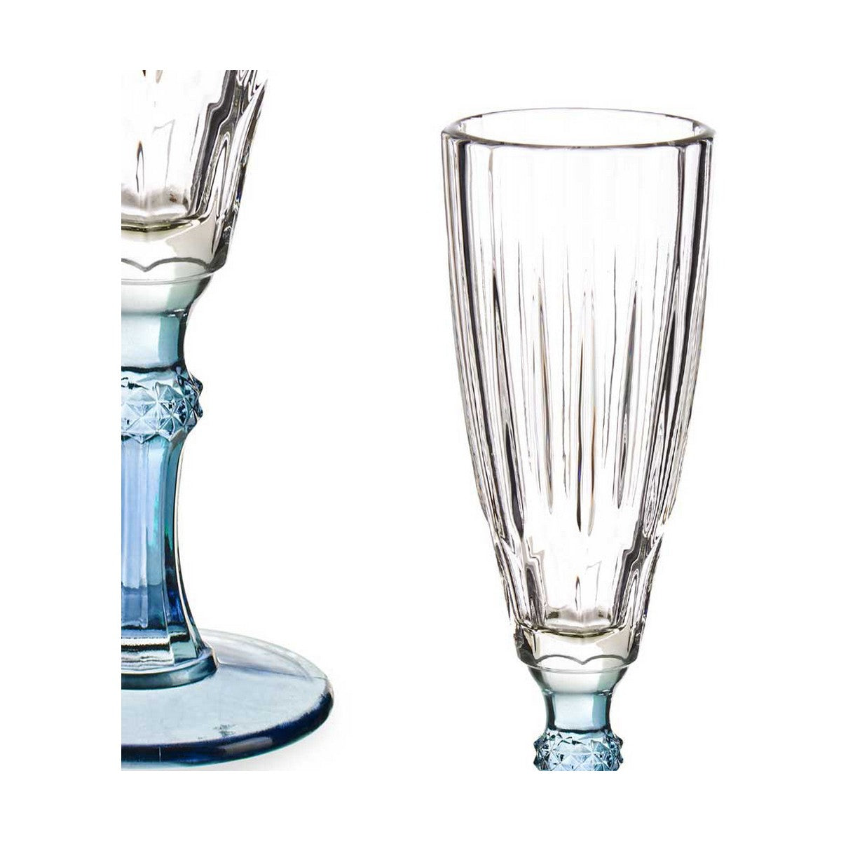 Champagne glass Exotic Crystal Blue 170 ml