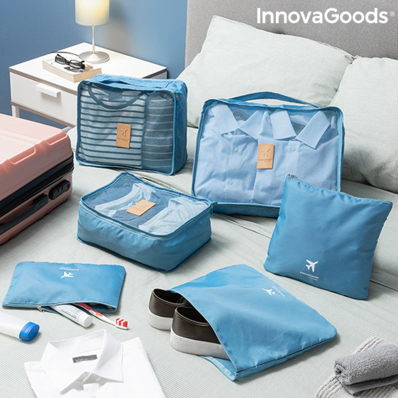 Set van organiserende zakken voor koffers Luggan InnovaGoods 6 Onderdelen