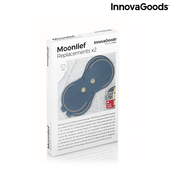 Patchs de Rechange pour Masseur pour Soulagement de Douleurs Menstruelles Moonlief InnovaGoods (Pack de 2)