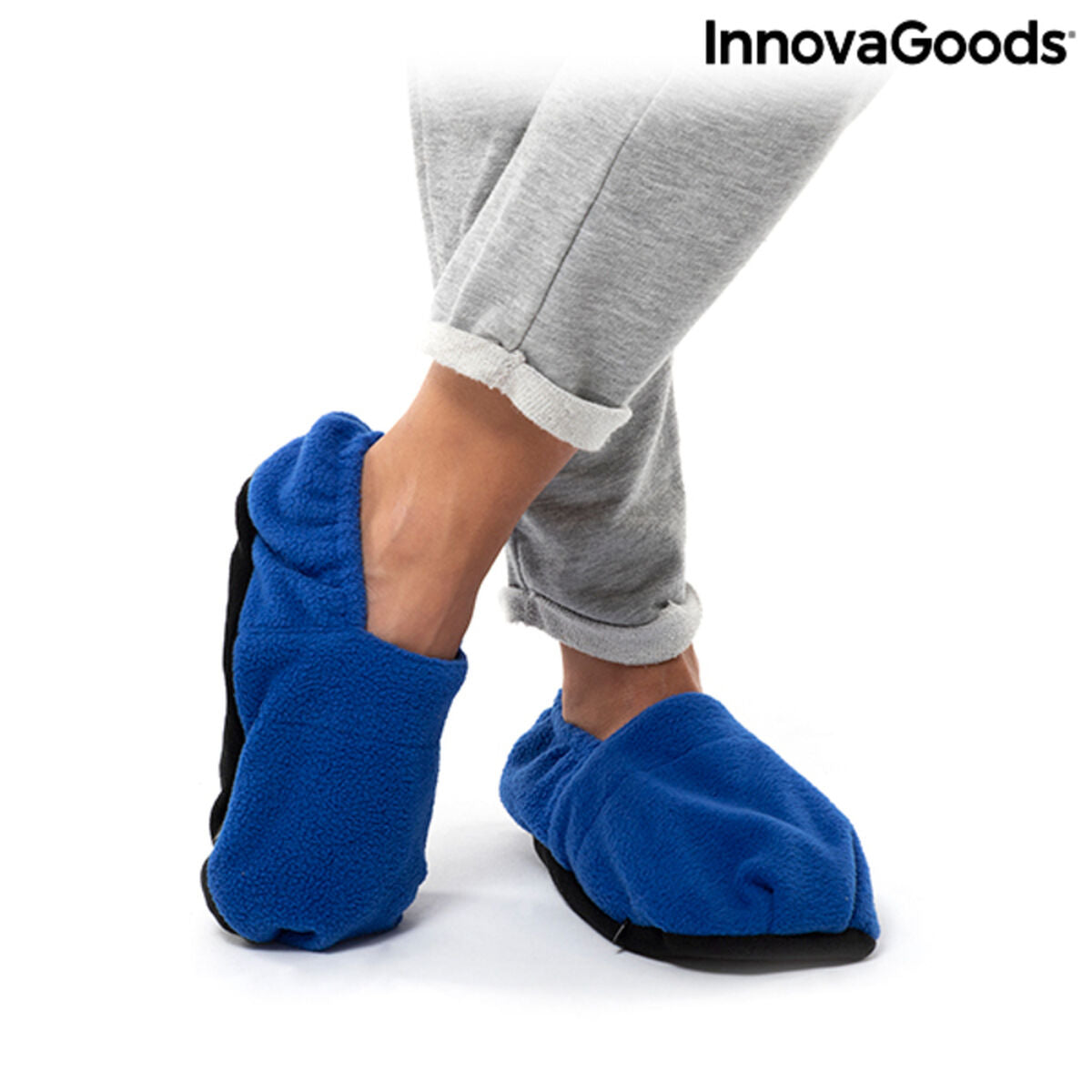 Verwarde slippers, op te warmen in de magnetron InnovaGoods Blauw
