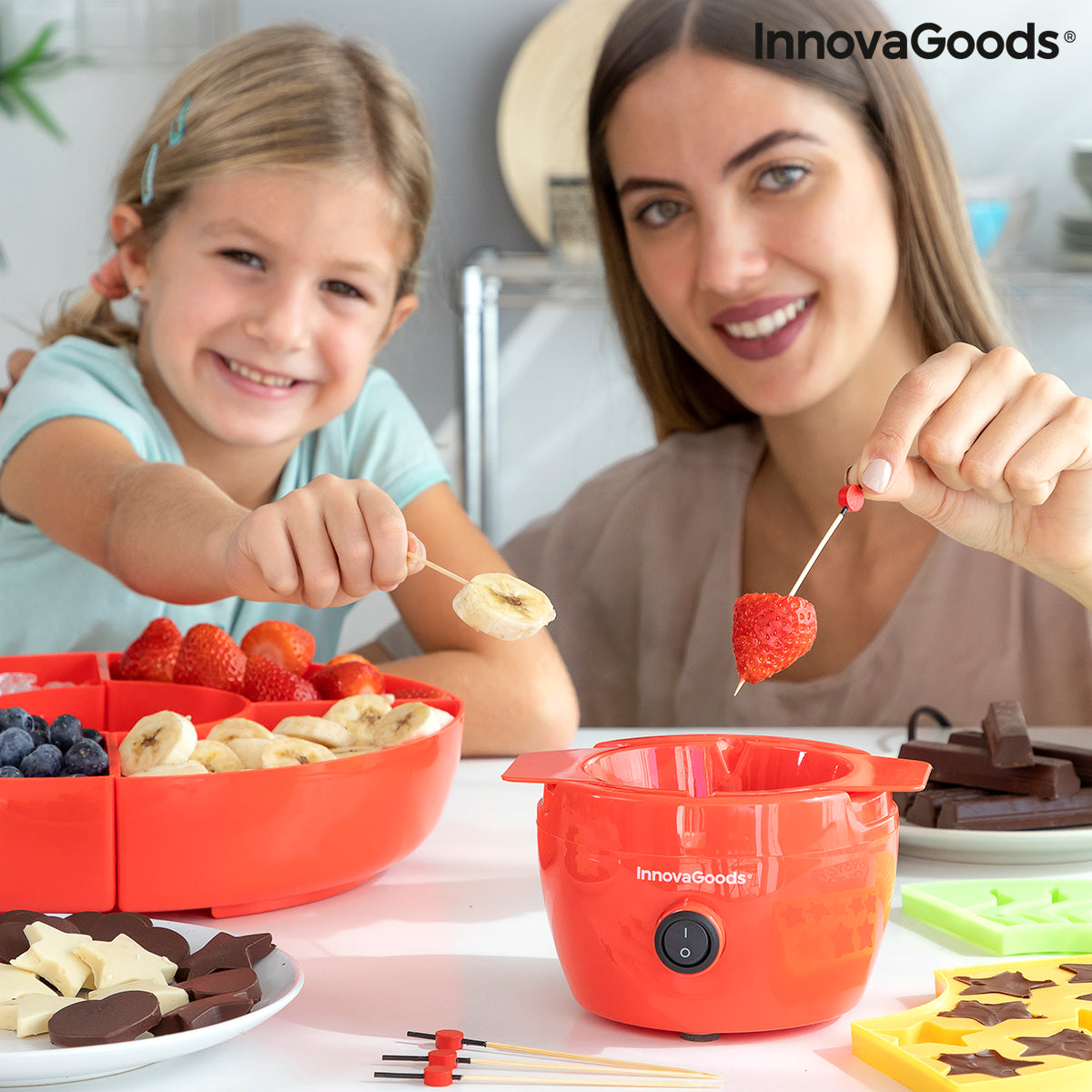 Machine à Bonbons Gélifiés et Fondue au Chocolat2 en 1 Yupot InnovaGoods