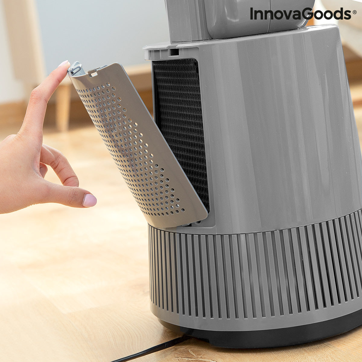 Bladloze Ventilator met Zuiverend Filter en Afstandsbediening Bloho InnovaGoods