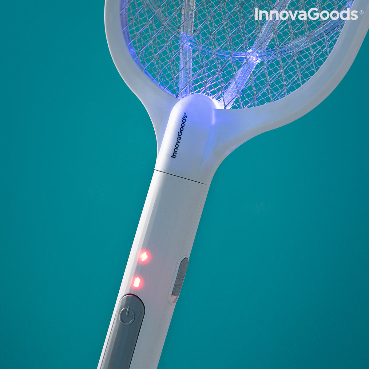 Raquette Anti-insectes Rechargeable 2 en 1 avec Lumière UV KL Rak InnovaGoods