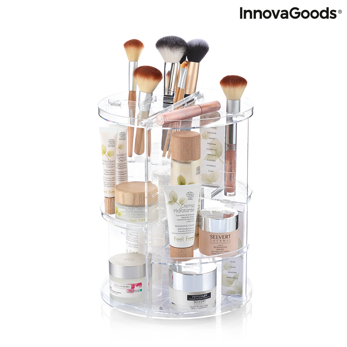 Organiseur de Maquillage Rotatif Rolkup InnovaGoods