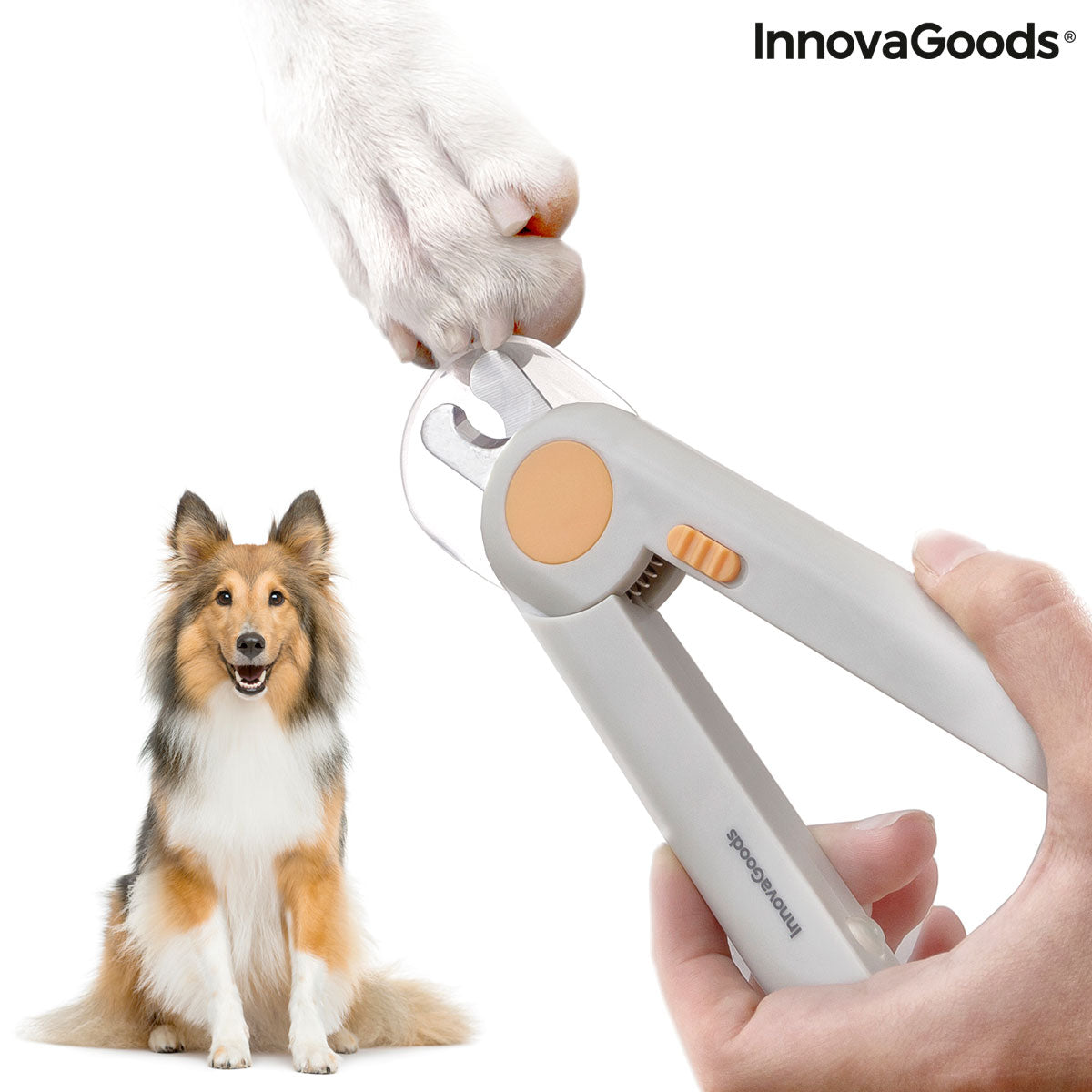 Nagelknipper met lampje voor huisdieren Clipet InnovaGoods