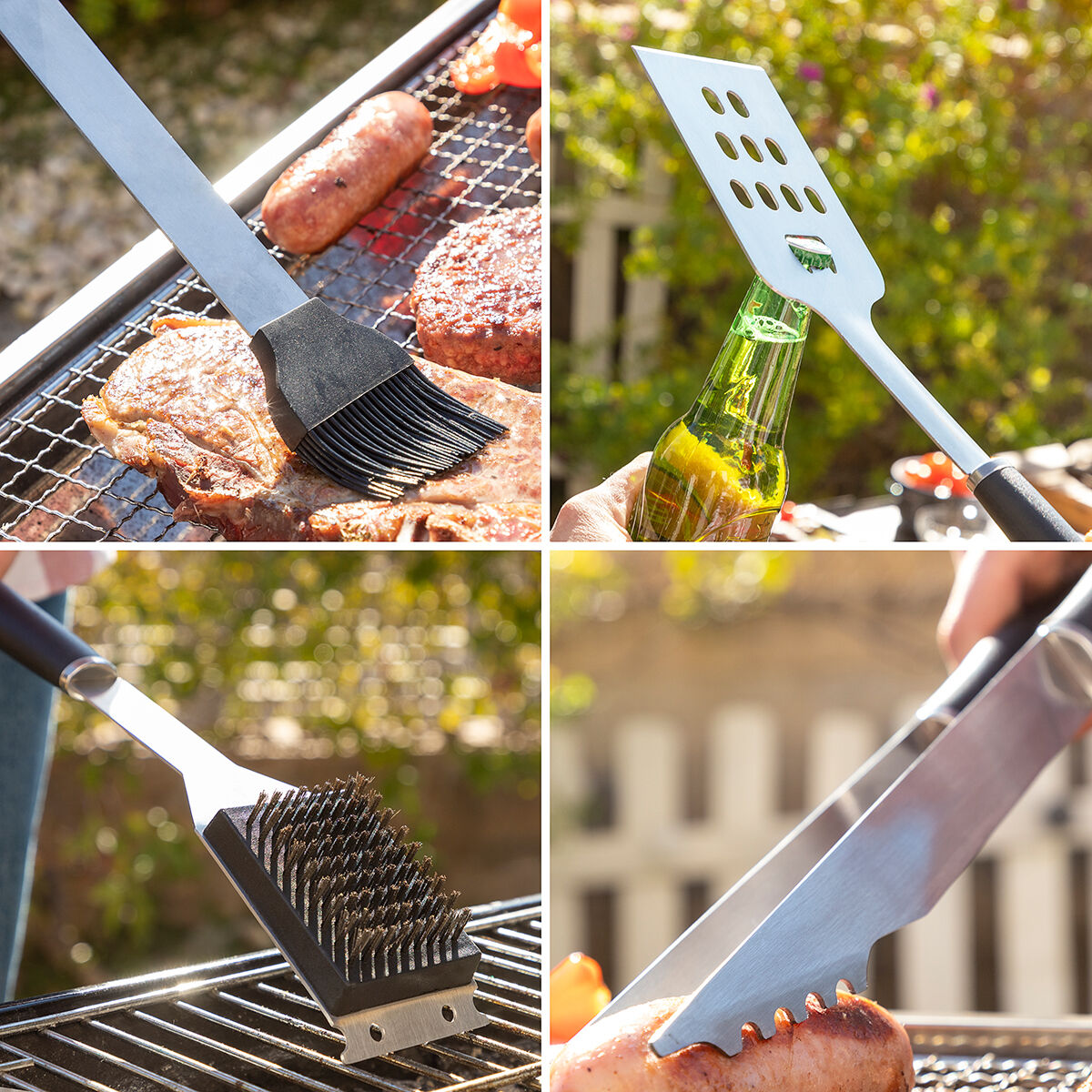 Kit d’Ustensiles pour Barbecue avec Mallette de Transport BBSet InnovaGoods 12 Pièces