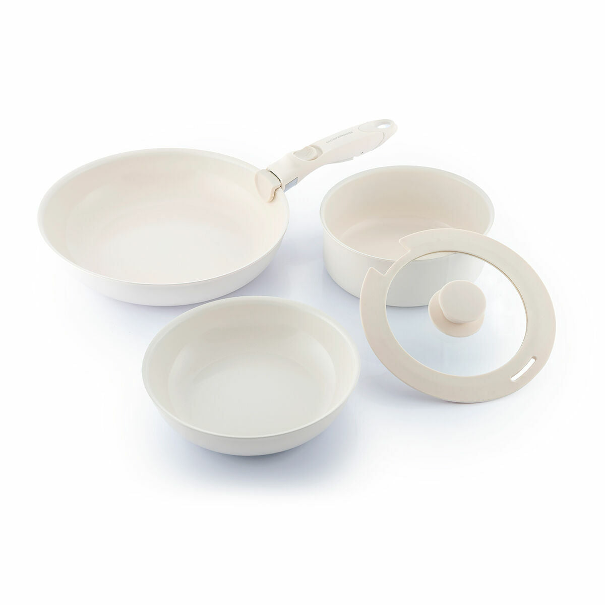 Set of Pans with Removable Handle and Lid Passet InnovaGoods 5 Pieces