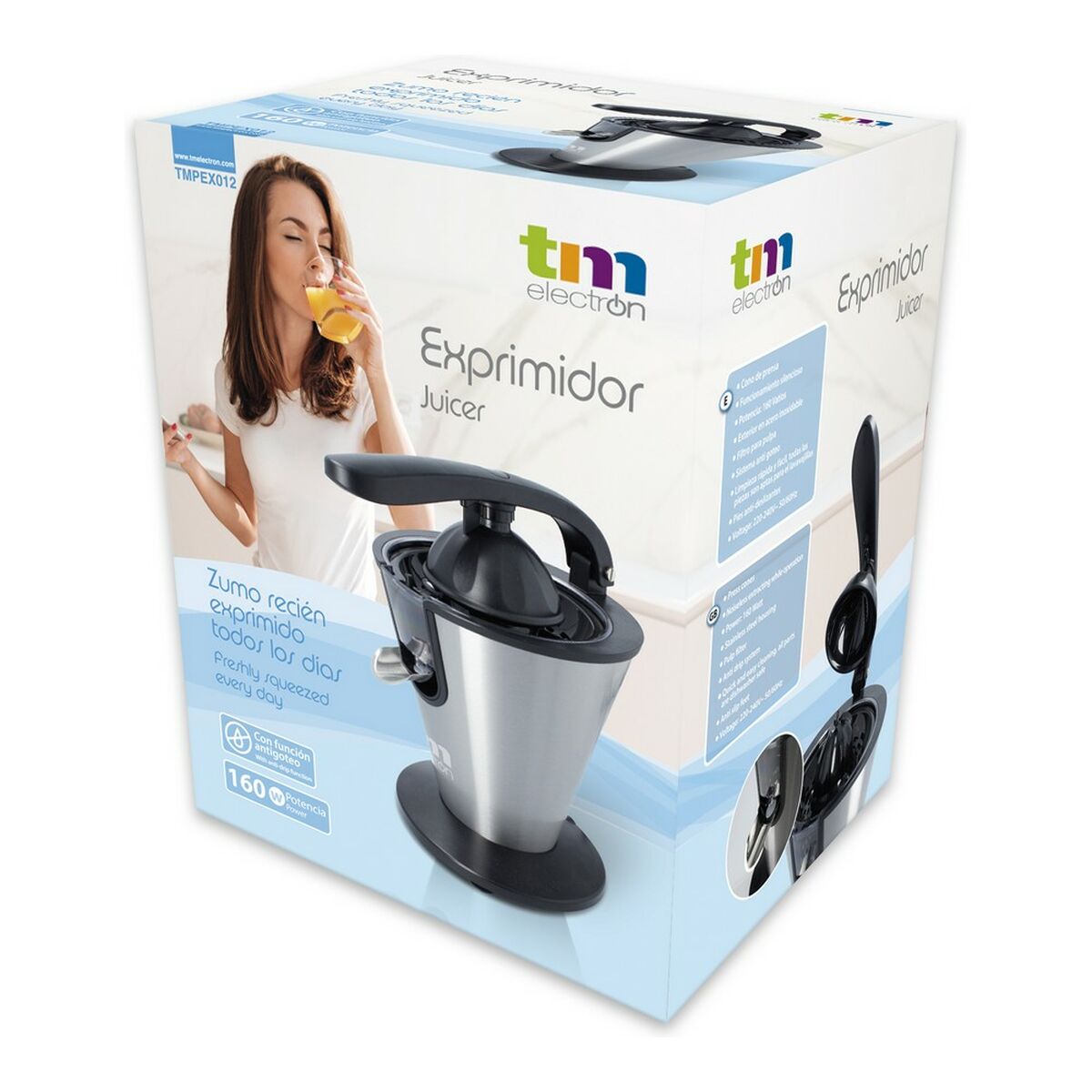 Centrifugeuse électrique TM Electron Acier inoxydable 160 W