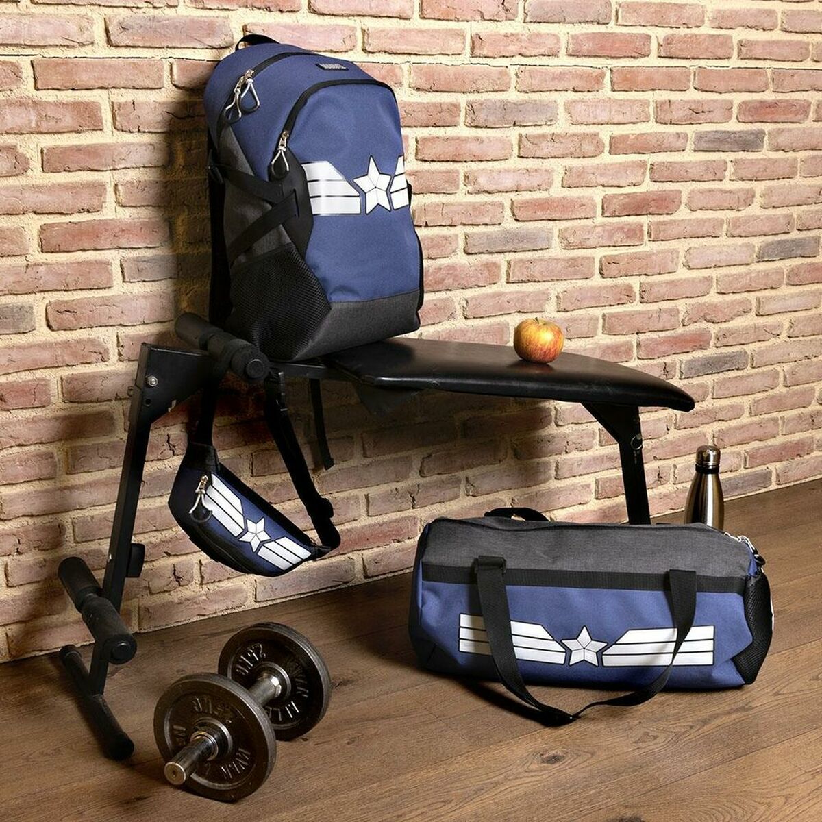 Sporttas Marvel Blauw (48 x 25 x 25 cm)