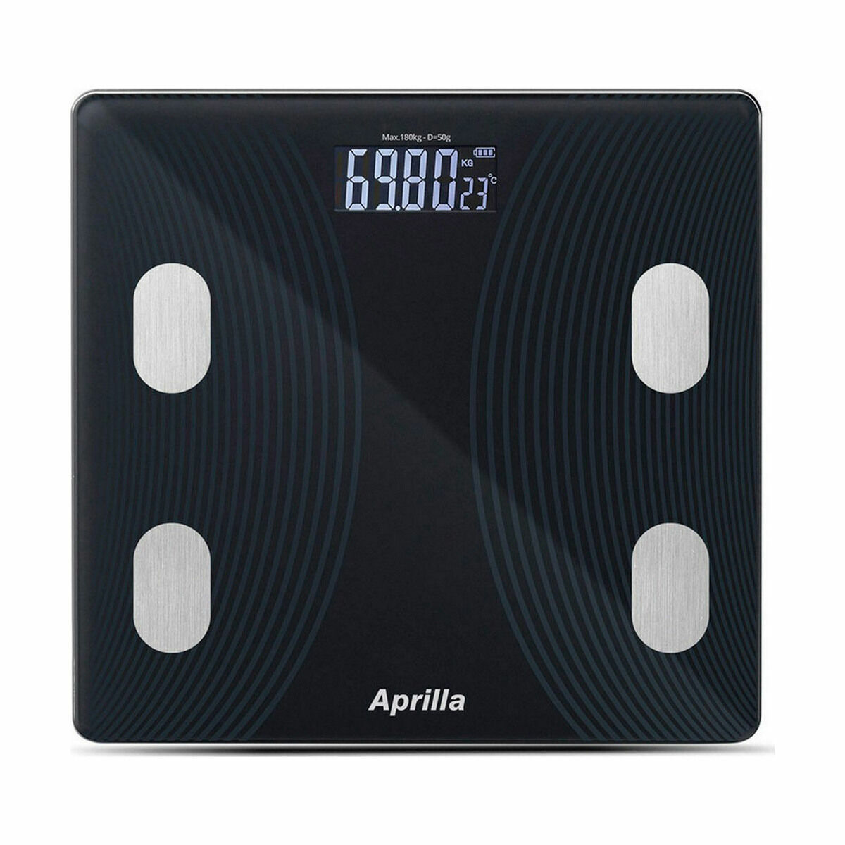 Balance Numérique avec Bluetooth Aprilla 26 x 26 x 2 cm (6 Unités)