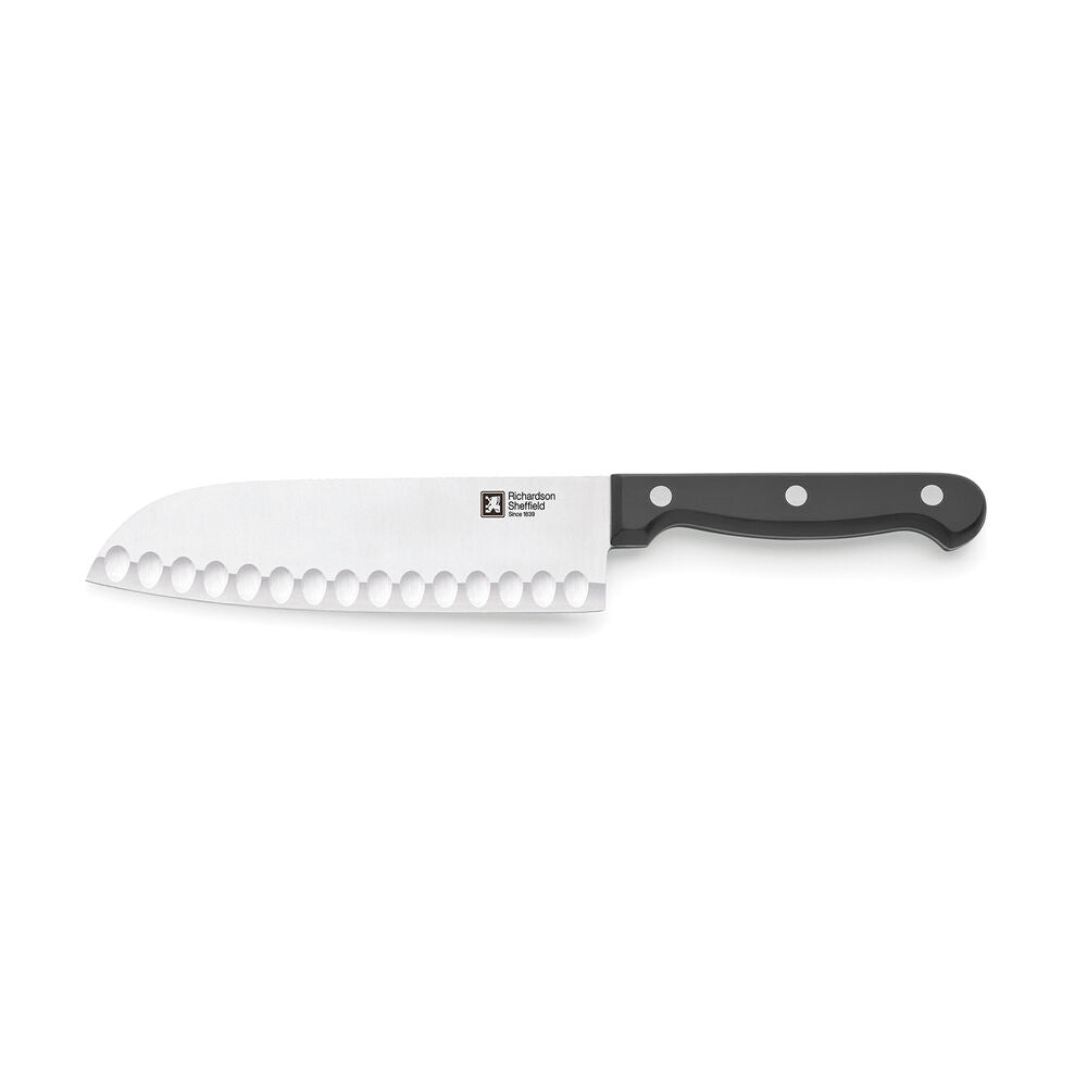 Santoku-mes Richardson Sheffield Artisan Zwart Metaal (17,5 cm) (Pack 6x)