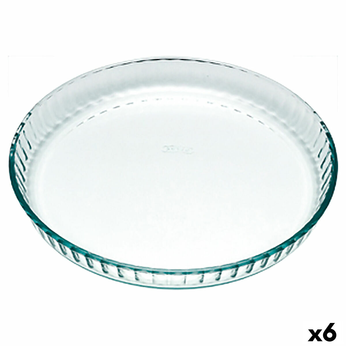 Moule pour four Pyrex Classic Rond Plat Transparent 25 x 25 x 4 cm (6 Unités)