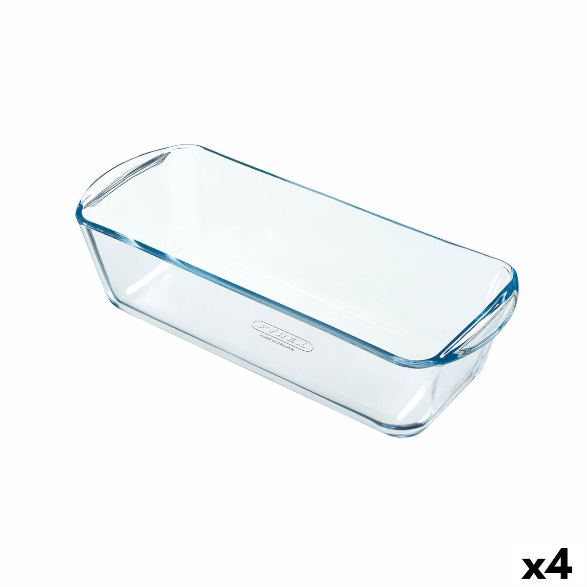 Oven Mould Pyrex Classic Vidrio Rechthoekig Transparant Glas 28 x 11 x 8 cm (4 Stuks)