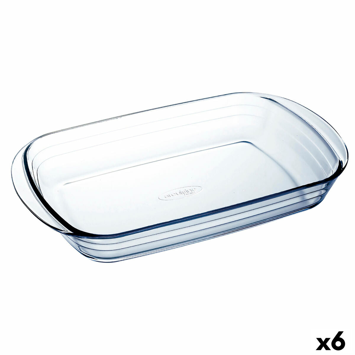 Ovenschaal Ô Cuisine Ocuisine Vidrio Rechthoekig Transparant Glas 6 Stuks 35 x 22 x 6 cm