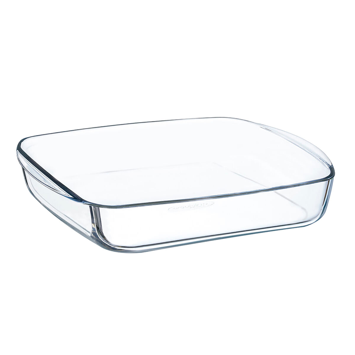 Serveerschaal Ô Cuisine Vierkant 25 x 22 x 5 cm Transparant Glas (6 Stuks)