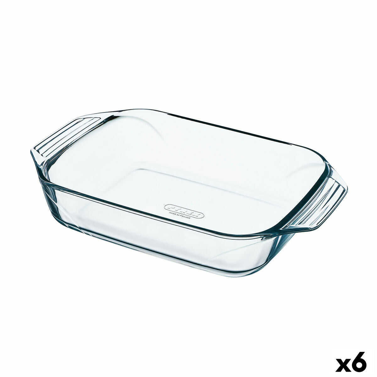 Ovenschaal Pyrex Irresistible Rechthoekig Transparant Glas 6 Stuks 27,5 x 16,9 x 6 cm