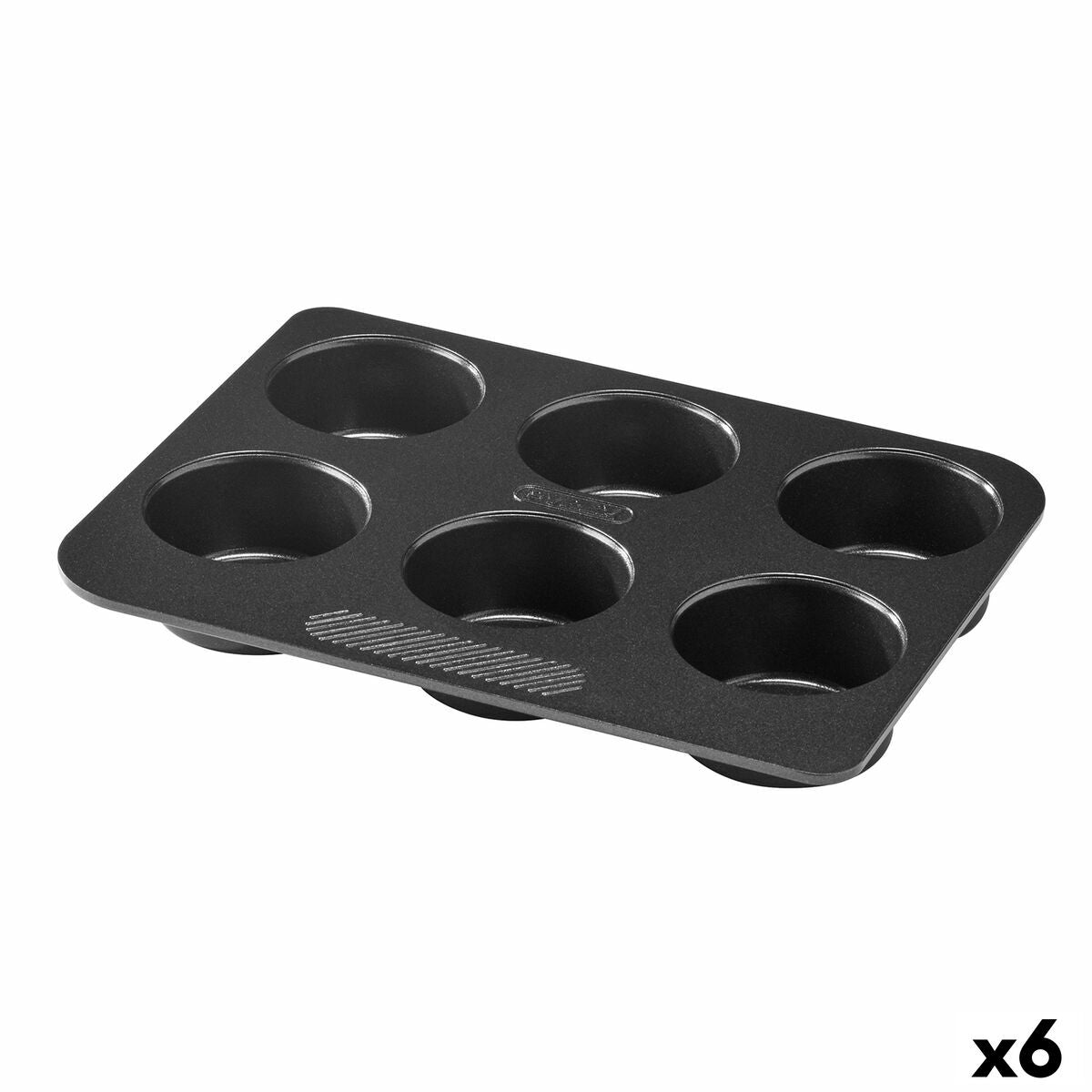 Cakevorm Pyrex Magic Zwart 24 x 18 x 3 cm (6 Stuks)