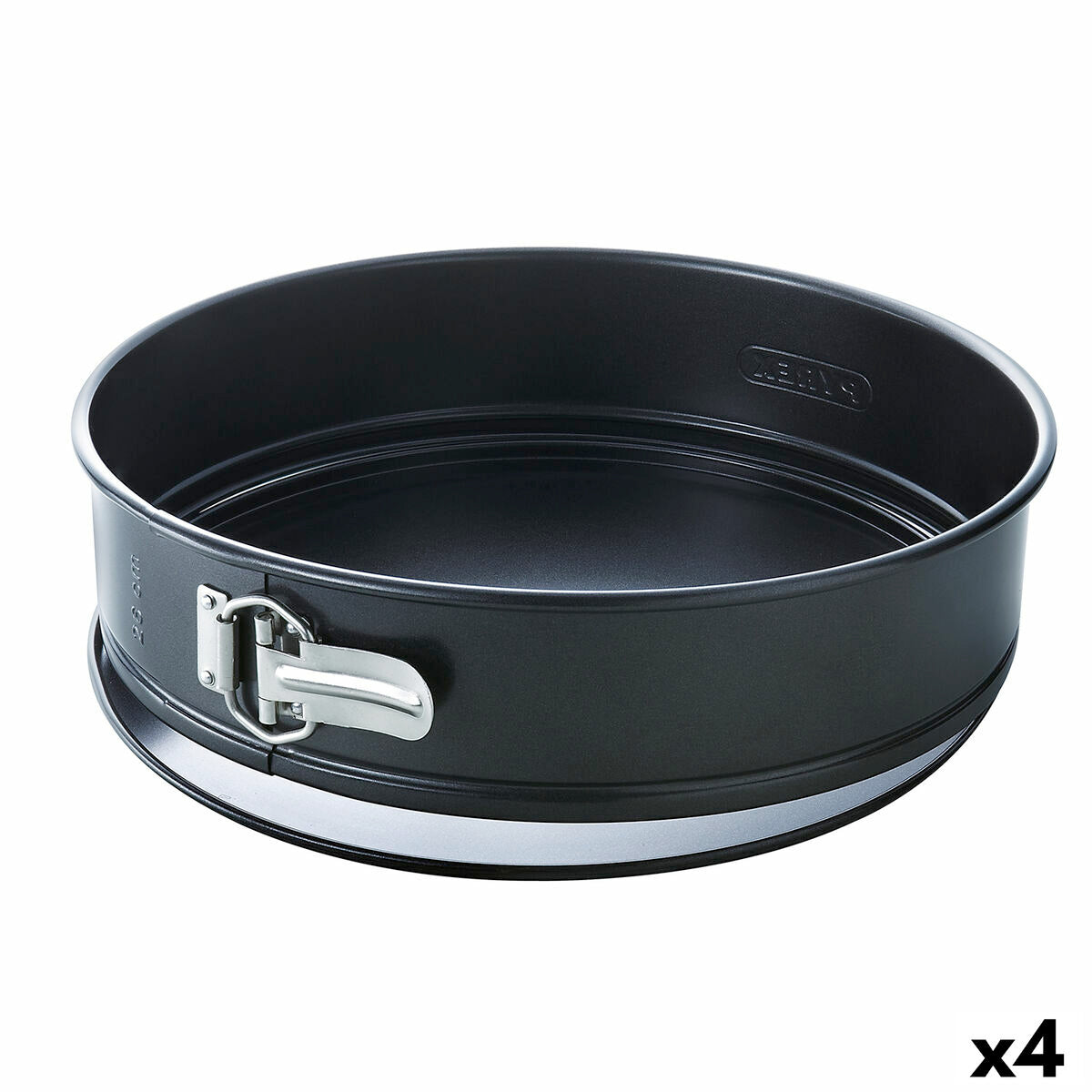 Moule amovible Pyrex Magic Rond Noir 20 cm Métal 4 Unités