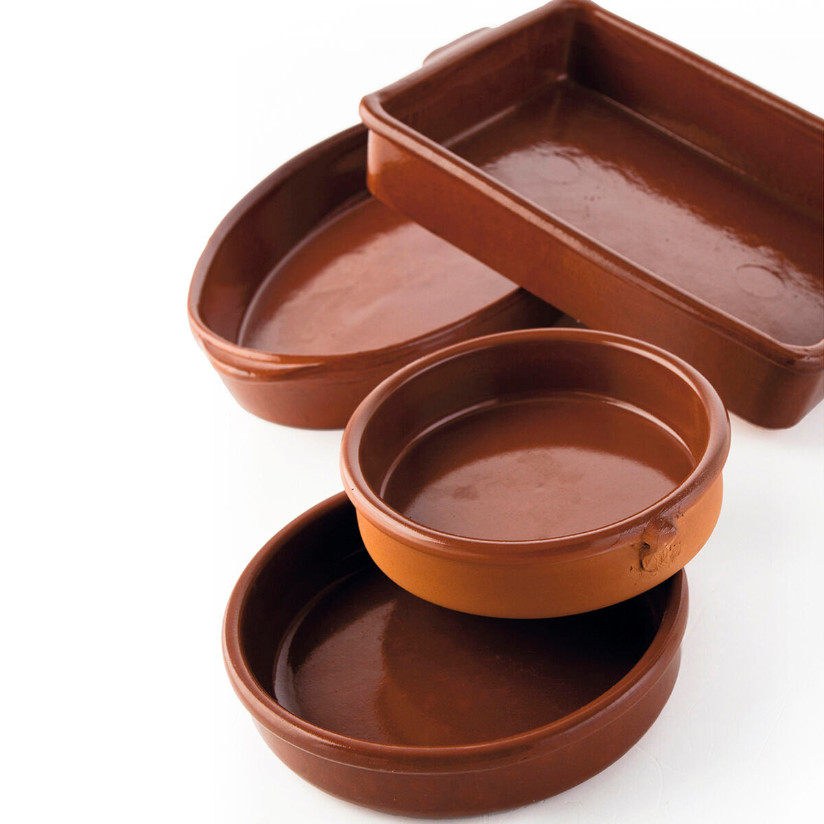 Casserole Céramique Marron (Ø 17 cm) (12 Unités)