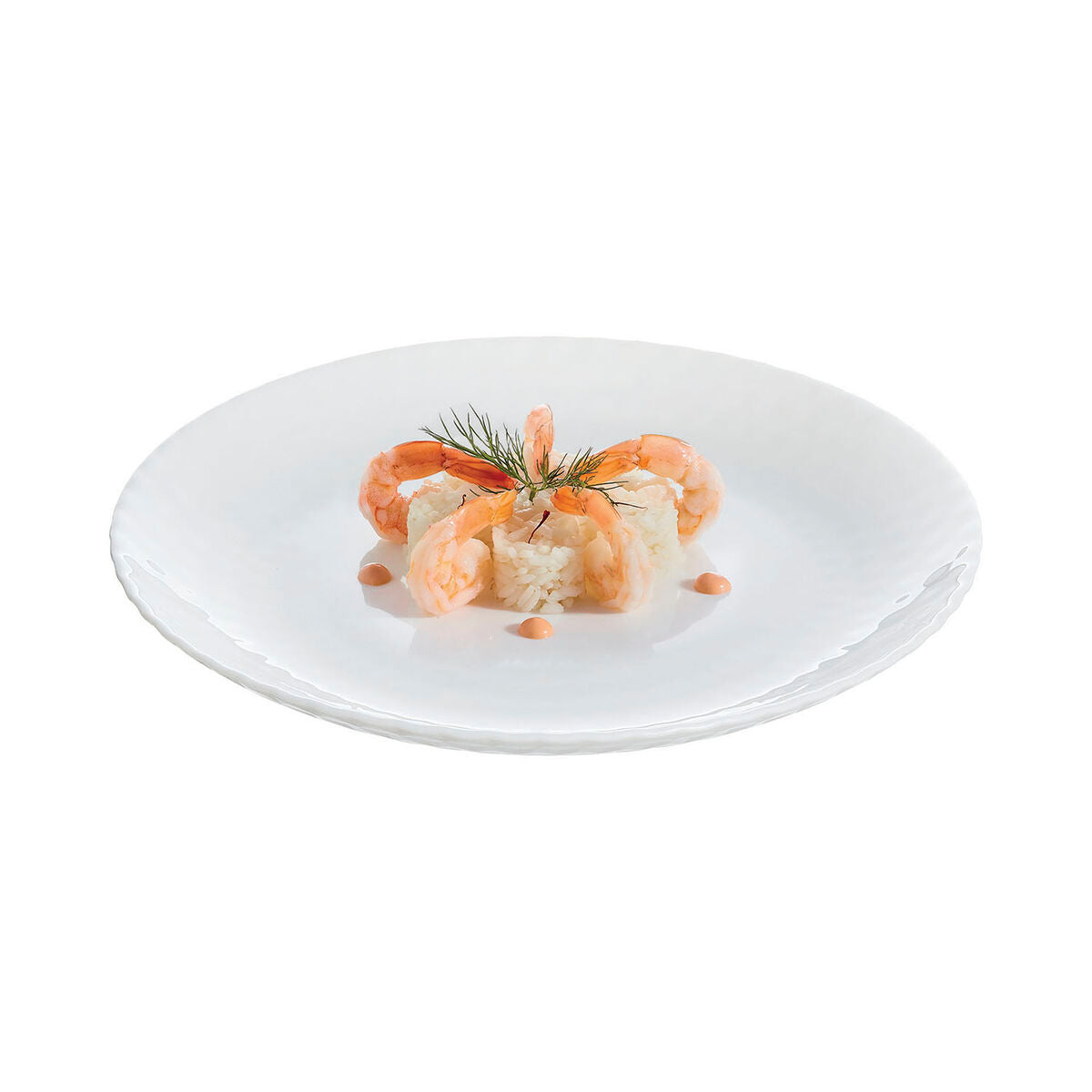 Dessertbord Luminarc Pampille Blanco Wit Glas 19 cm (24 Stuks)