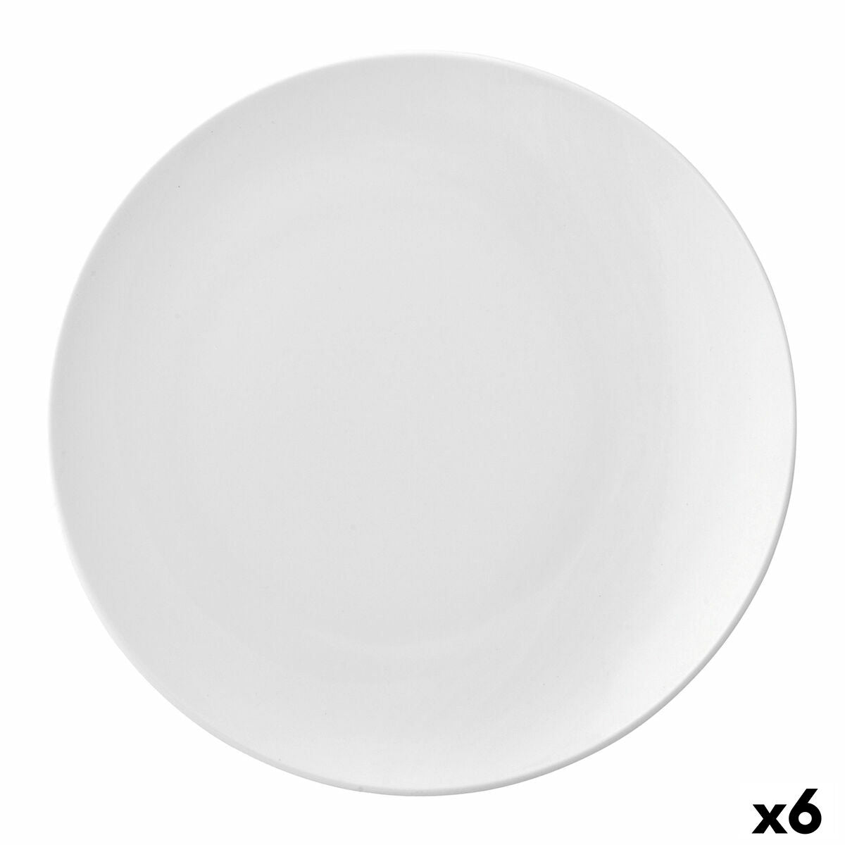 Flat plate Ariane Vital Coupe Ceramic White (24 cm) (6 Units)