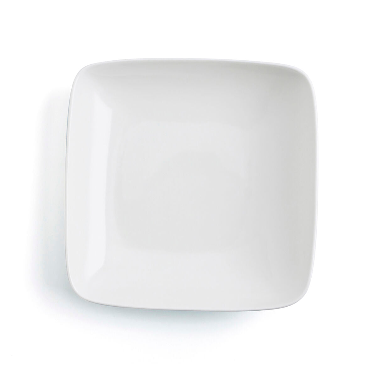 Deep Plate Ariane Vital Squared Ceramic White (Ø 21 cm) (6 Units)