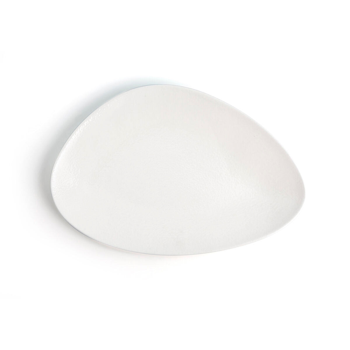 Assiette plate Ariane Antracita Triangulaire Céramique Blanc (Ø 29 cm) (6 Unités)