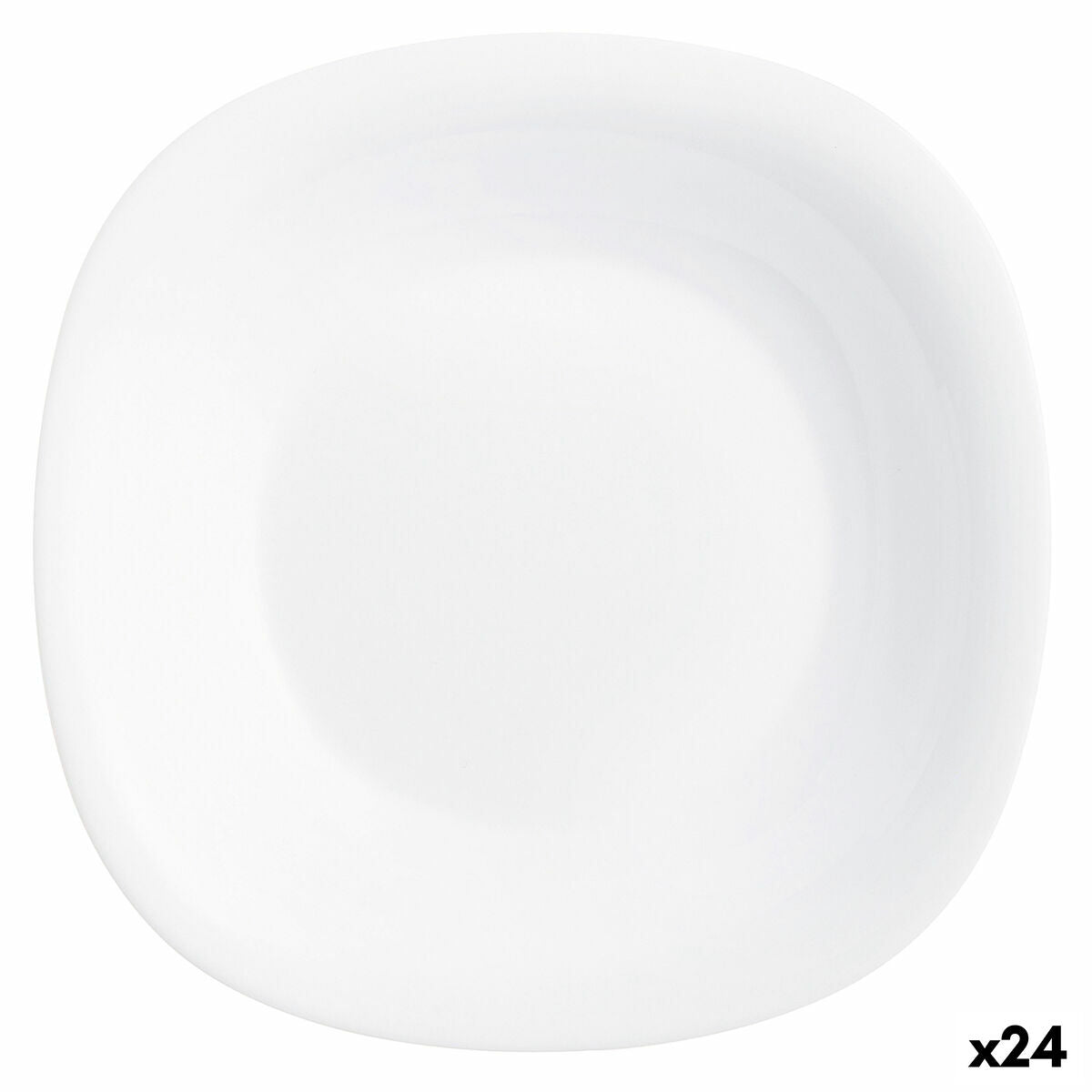 Diep bord Luminarc Carine Wit Glas (Ø 23,5 cm) (24 Stuks)