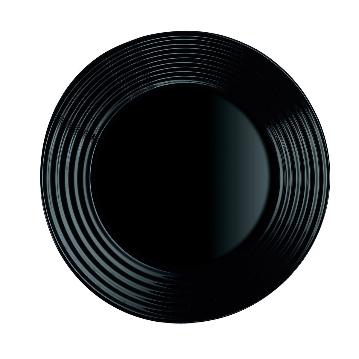 Dessertbord Luminarc Harena Negro Zwart Glas 19 cm (24 Stuks)