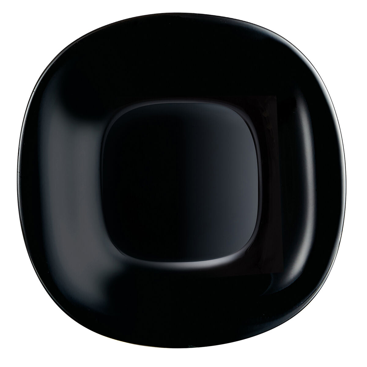 Dessertbord Luminarc Carine Negro Zwart Glas 19 cm (24 Stuks)