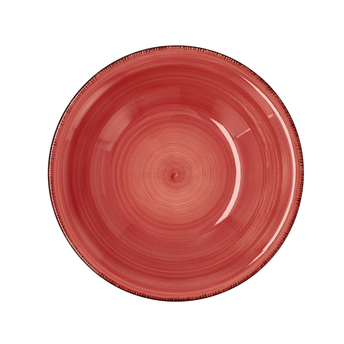 Assiette creuse Quid Vita Céramique Rouge (ø 21,5 cm) (12 Unités)