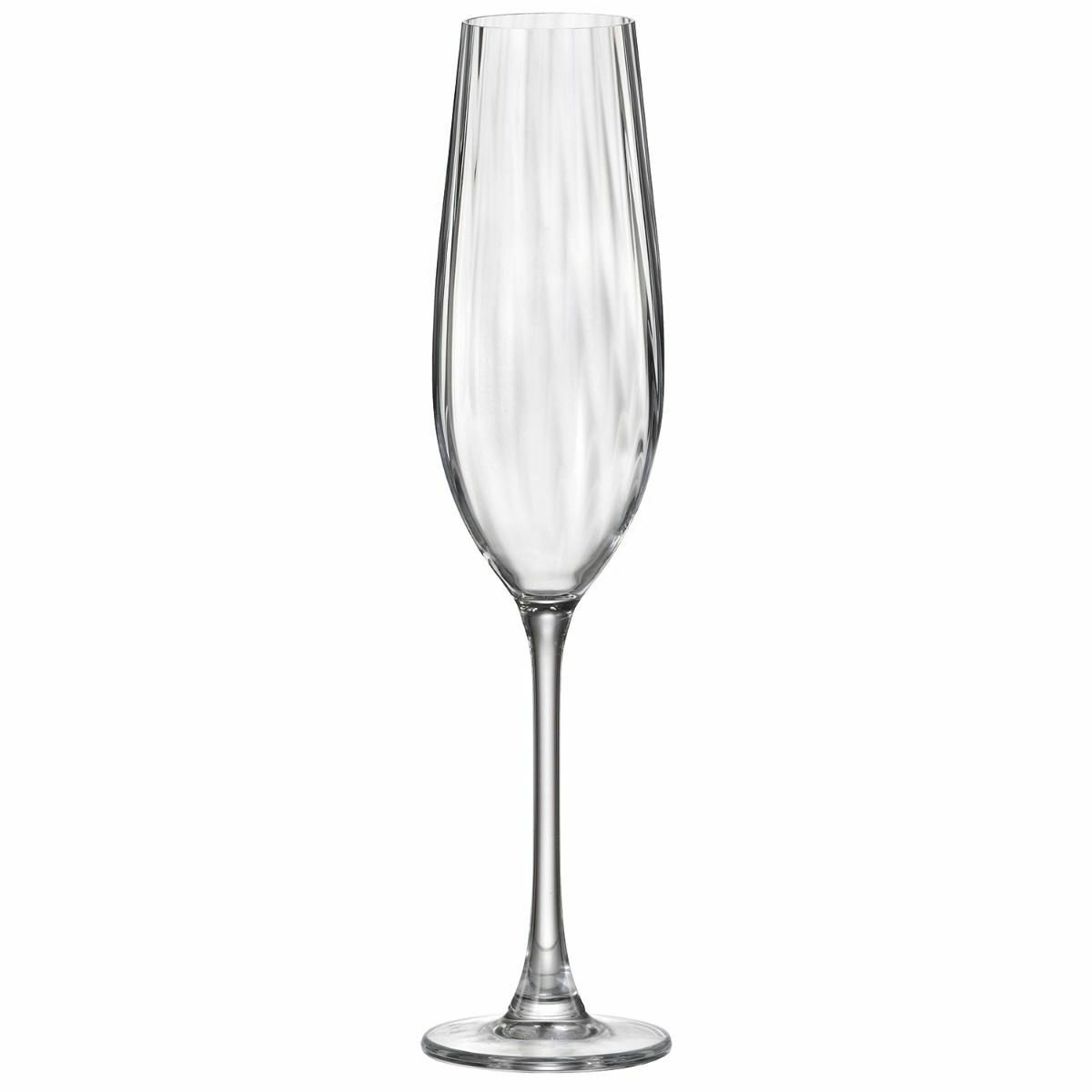 Champagneglas Bohemia Crystal Optic Transparant Glas 260 ml (6 Stuks)