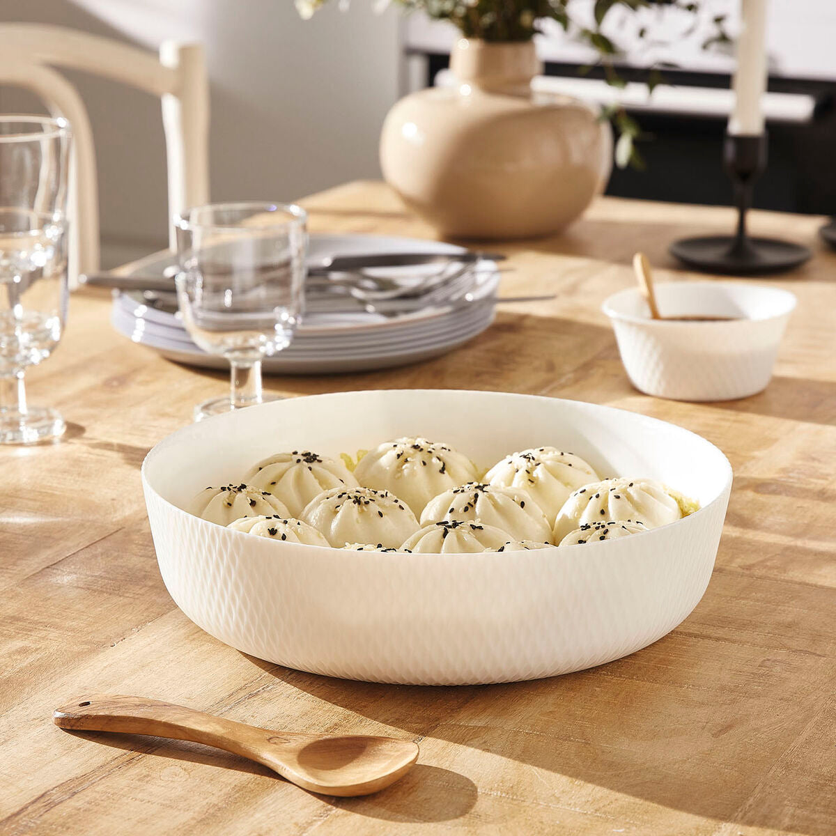 Plat à Gratin Luminarc Smart Cuisine Blanc verre Ø 26 cm (5 Unités)