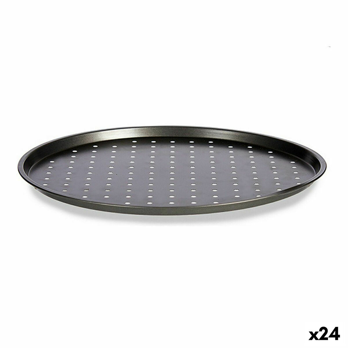 Ovenschaal Pizza Grijs Koolstofstaal 33 x 1 x 33 cm (24 Stuks)