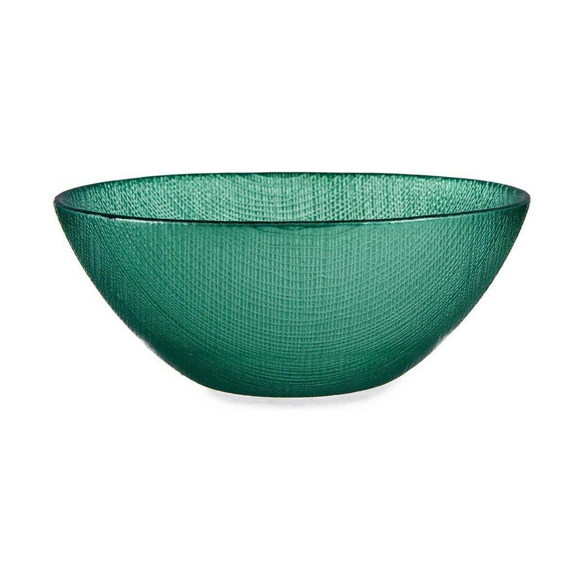 Bowl Ø 15 cm Green Glass (6 Units)