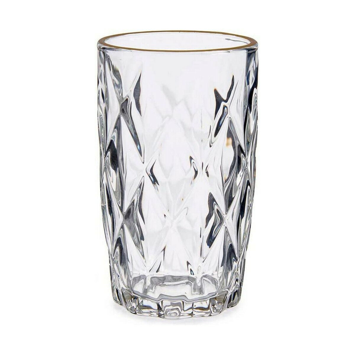 Glass Golden Transparent Glass 6 Units (340 ml)