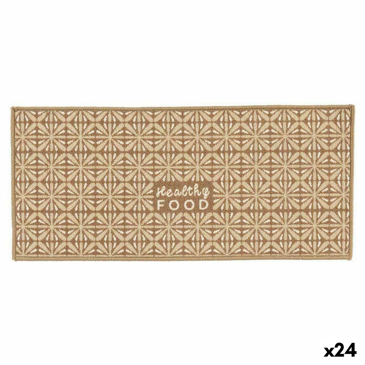 Tapijt Healthy Food 90 x 40 cm Beige (24 Stuks)