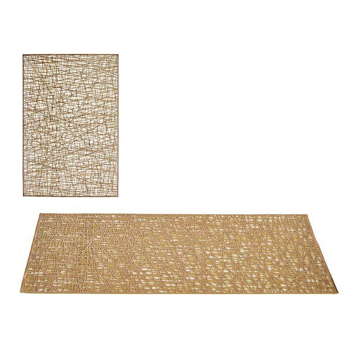 Placemat Gouden Plastic (45 x 0,01 x 30 cm) (12 Stuks)