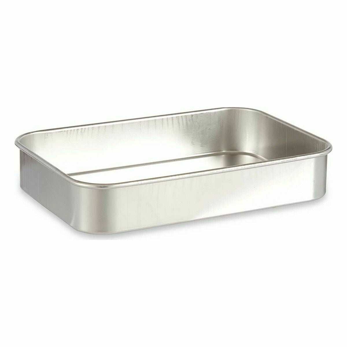 Plat à gratin Argenté Aluminium 31 x 5,5 x 21,5 cm (12 Unités)