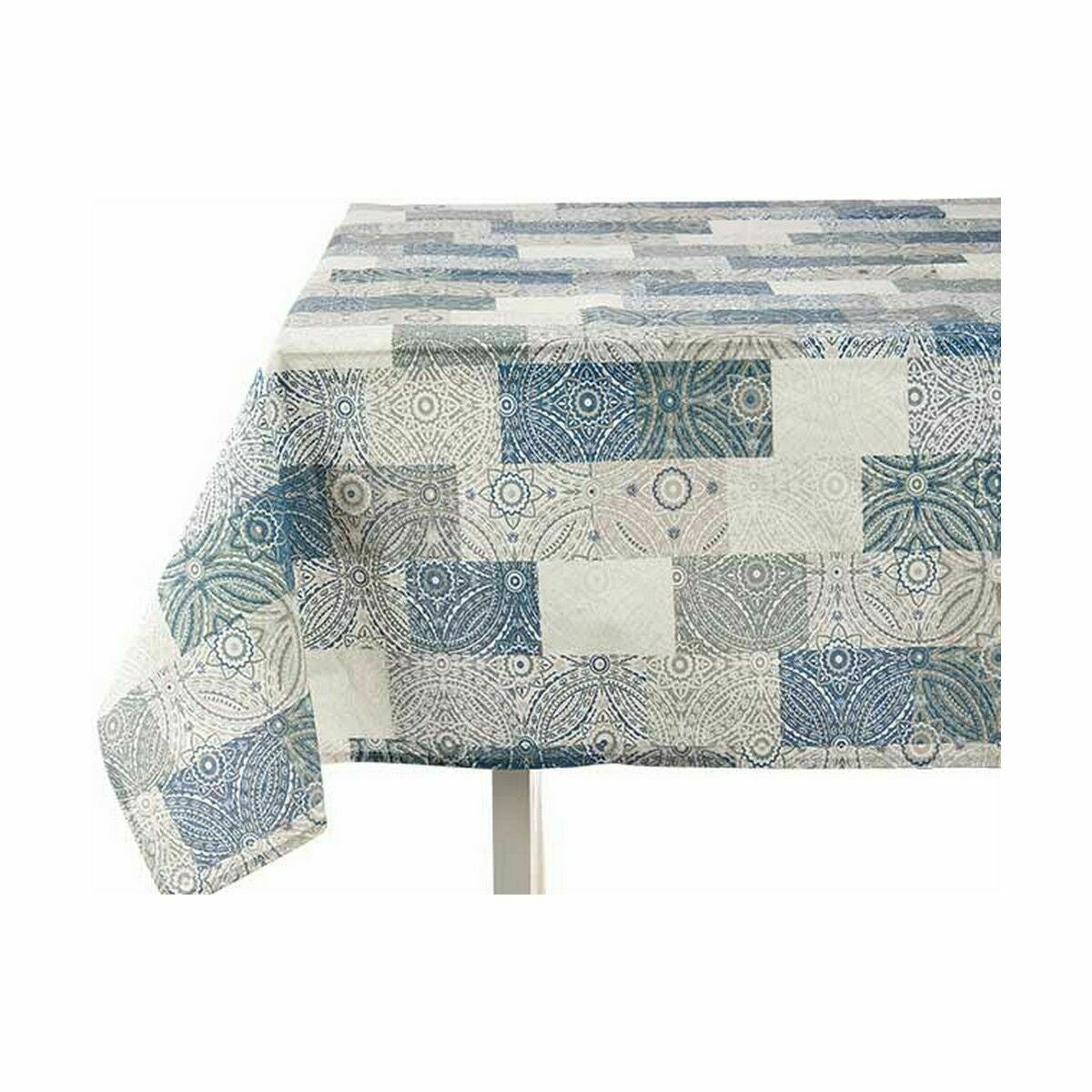 Nappe toile Antitaches Carrelage 140 x 180 cm Bleu (6 Unités)