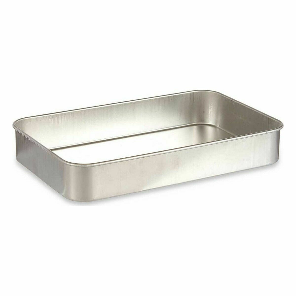 Plat à gratin Argenté Aluminium 41 x 6,5 x 26 cm (12 Unités)