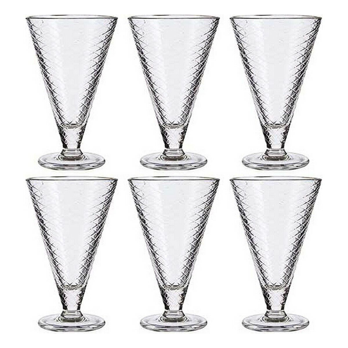 Ice Cream and Milk Shake Glass Transparent Glass 340 ml (24 Units)