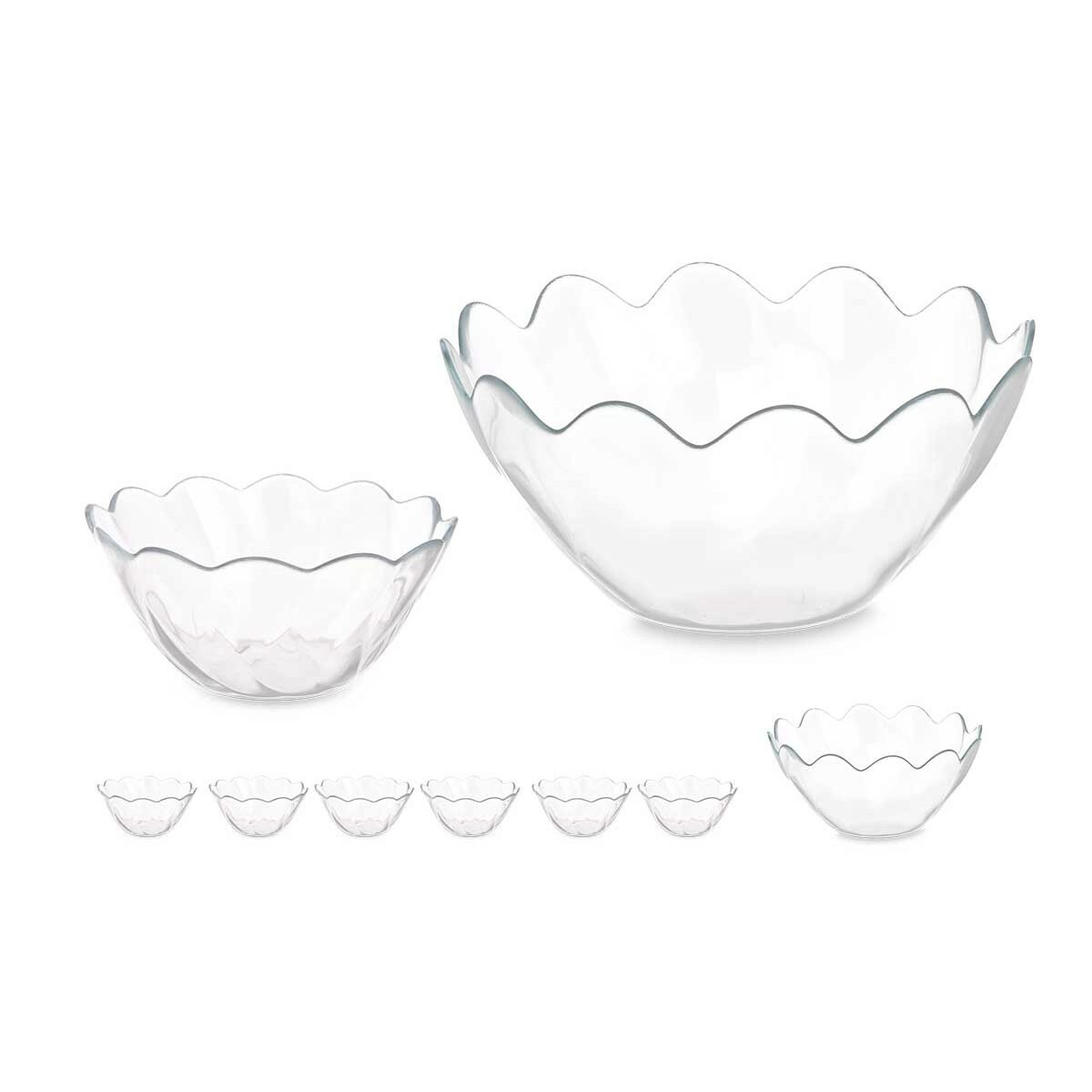 Set de Bols Hasir Transparent verre (2 Unités)