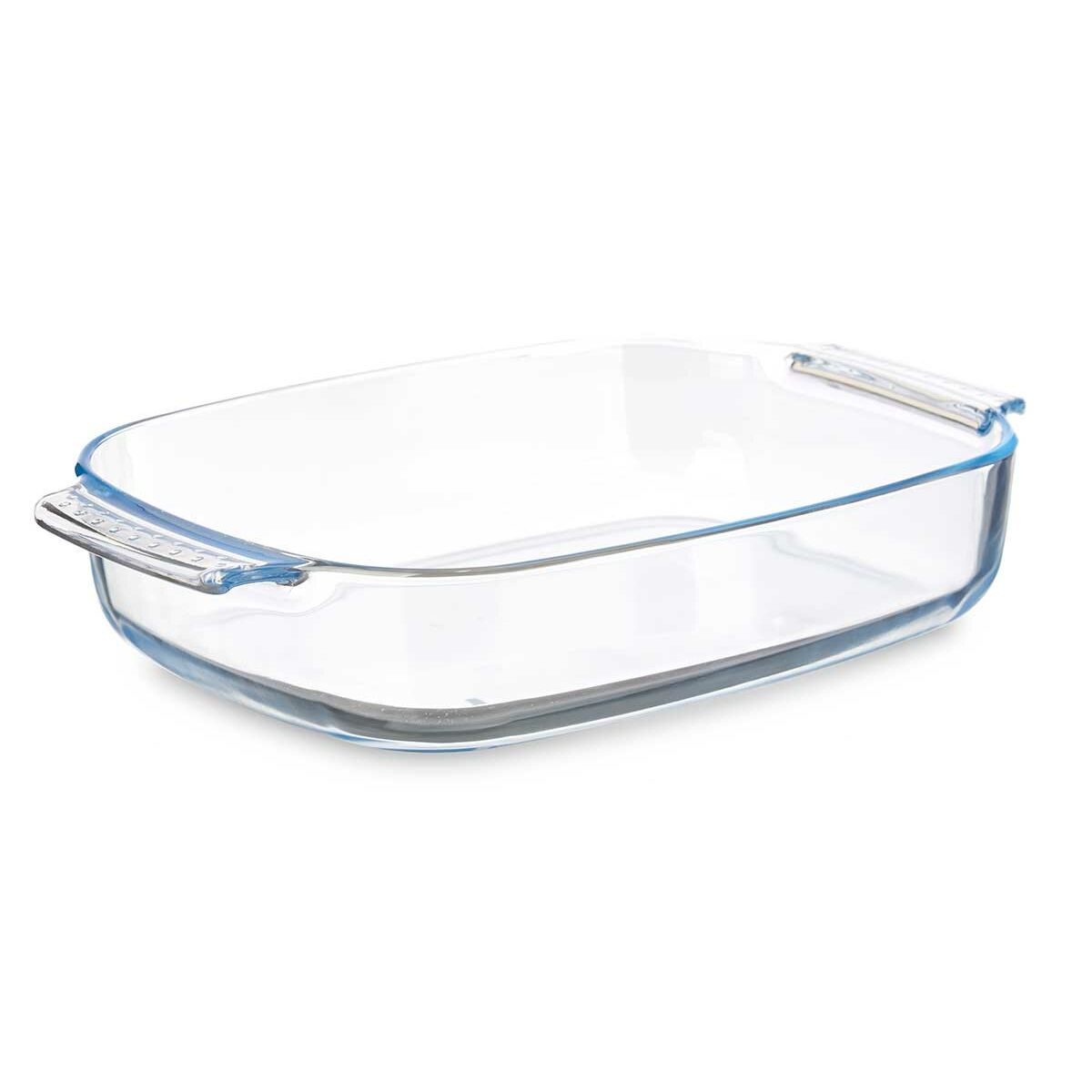 Serveerschaal Met handvatten Transparant Borosilicaatglas 3,8 L 38 x 6,5 x 25,4 cm (6 Stuks)